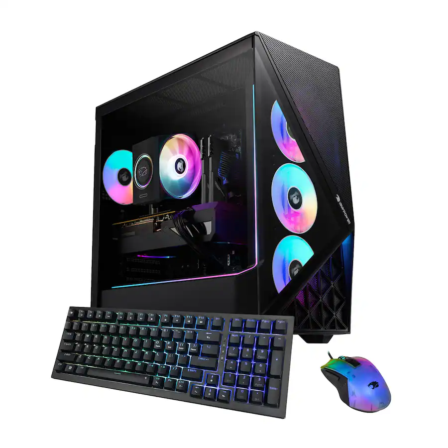 iBUYPOWER - Slate Gaming Desktop PC Intel Core Ultra 9 285 2025 NVIDIA GeForce RTX 5070 12GB 32GB DDR5 2TB SSD Storage