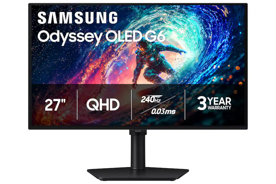 Samsung - 27" Odyssey OLED G6 QHD 240Hz